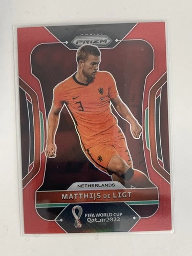 Matthijs de Ligt 2022 Panini World Cup Qatar 2022 Red Prizm /199