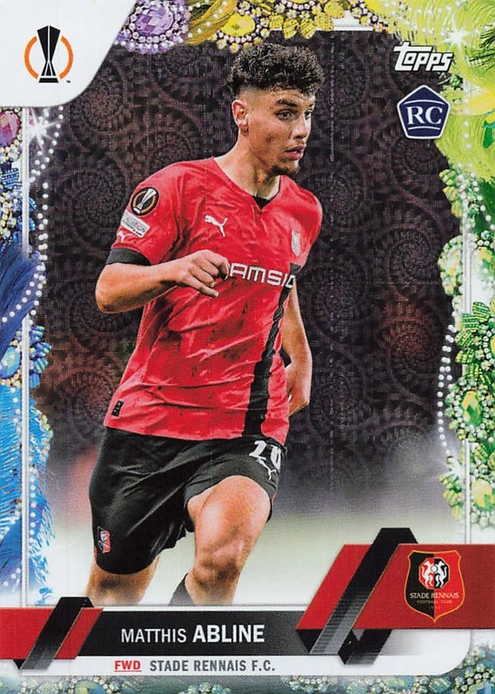 Matthis Abline 2022 Topps UEFA Club Competitions Carnaval Edition