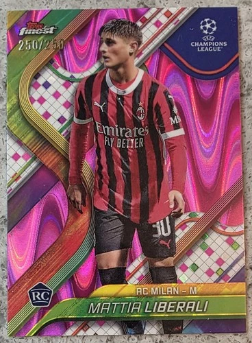 Mattia Liberali 2024 Topps Finest Pink /250