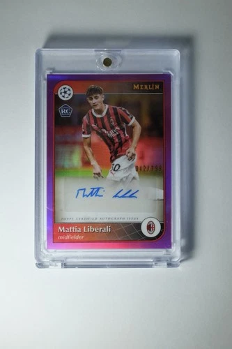 Mattia Liberali 2024 Topps Merlin Chrome Pink Refractor 42/199