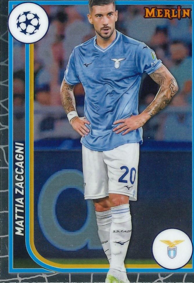 Mattia Zaccagni 2023 Topps Merlin UEFA Club Competitions