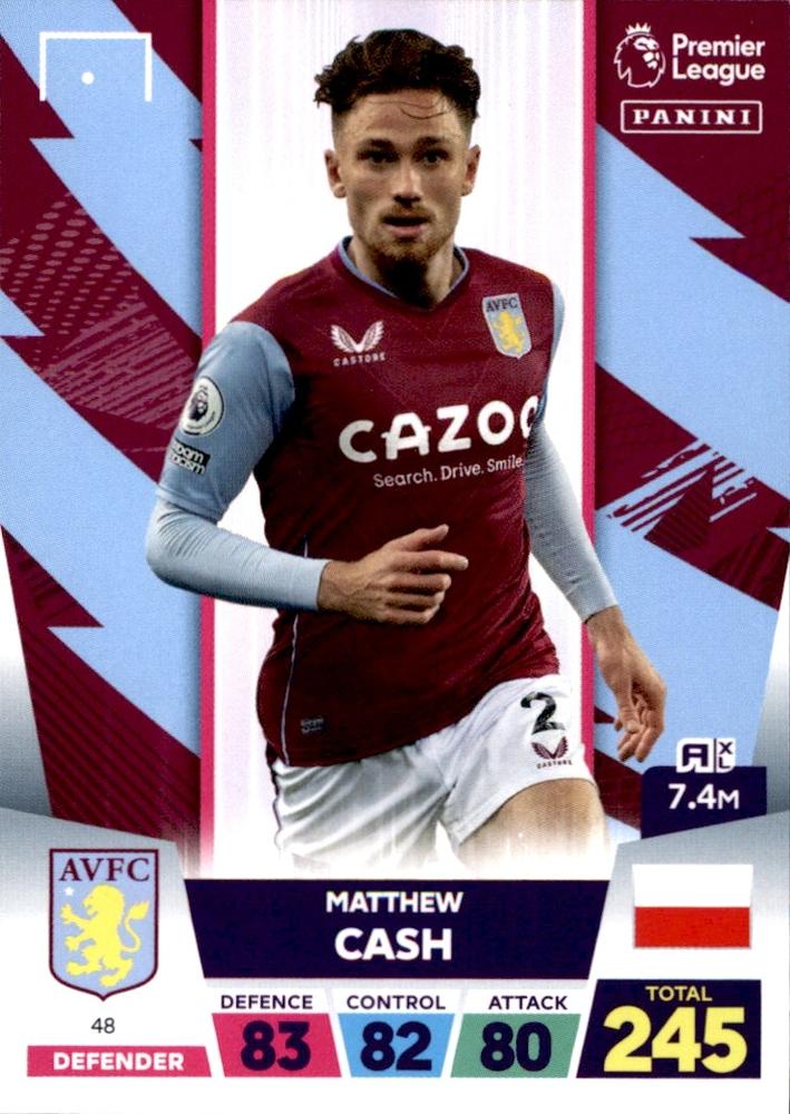 Matty Cash 2023 Panini Adrenalyn XL Premier League