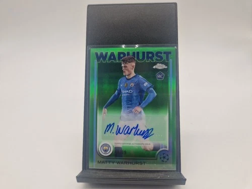 Matty Warhurst 2024 Topps Chrome UEFA Green Refractor /99