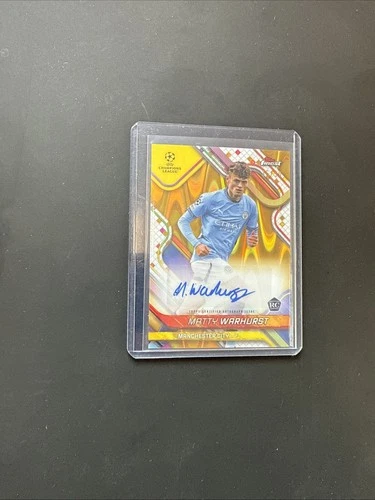 Matty Warhurst 2024 Topps Finest Gold Refractor /50