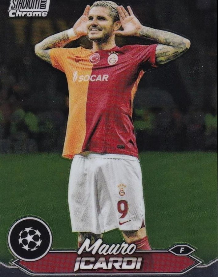 Mauro Icardi 2023 Topps Stadium Club Chrome UEFA Champions League