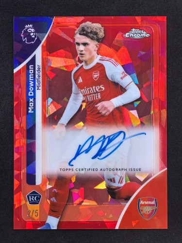 Max Dowman 2026 Topps Chrome Red /2