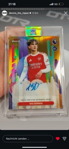 Max Dowman 2025 Topps Finest /50