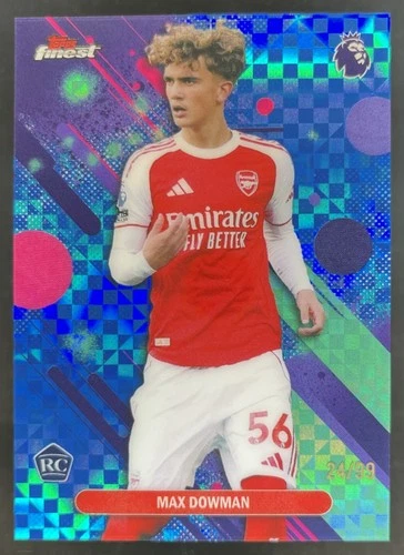 Max Dowman 2026 Topps Finest Blue Checkerboard /99