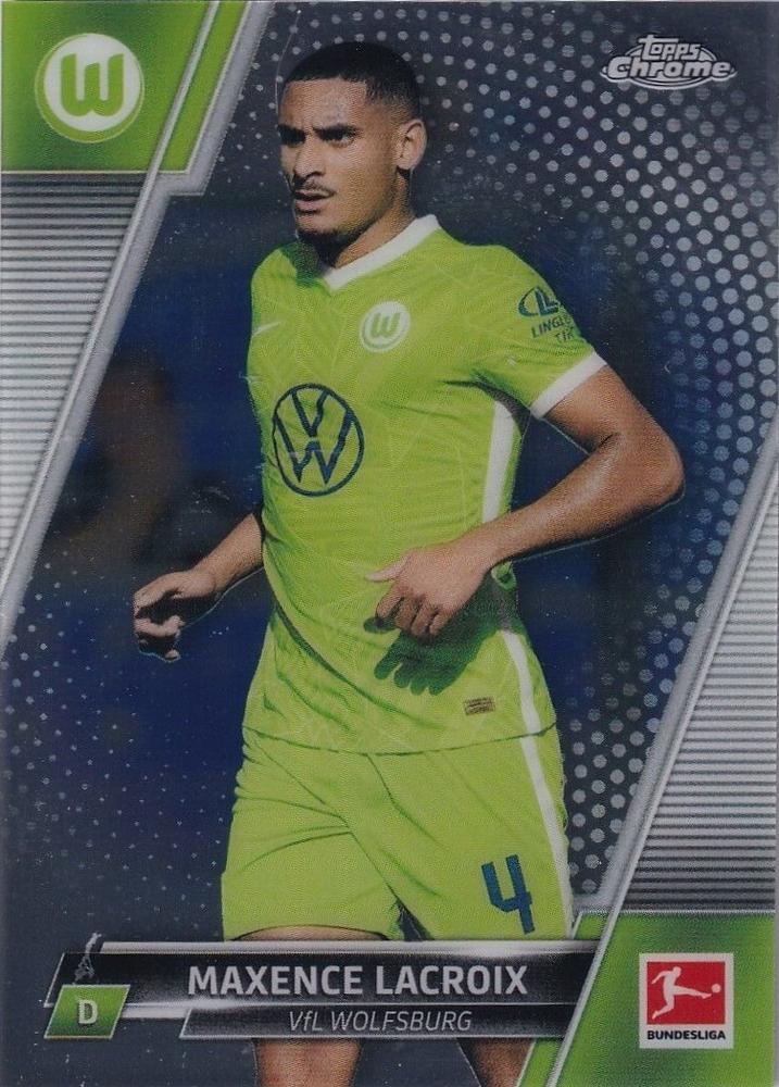 Maxence Lacroix 2021 Topps Chrome Bundesliga 100