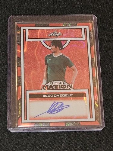 Maxi Oyedele 2025 Leaf Football Nation Red Lava /1