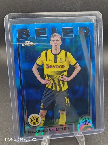 Maximilian Beier 2025 Topps Chrome Blue Refractor /150
