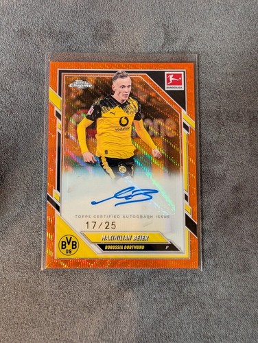 Maximilian Beier 2025 Topps Chrome Orange Wave /25