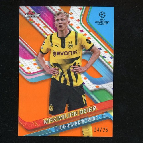 Maximilian Beier 2025 Topps Finest Orange Refractor /24