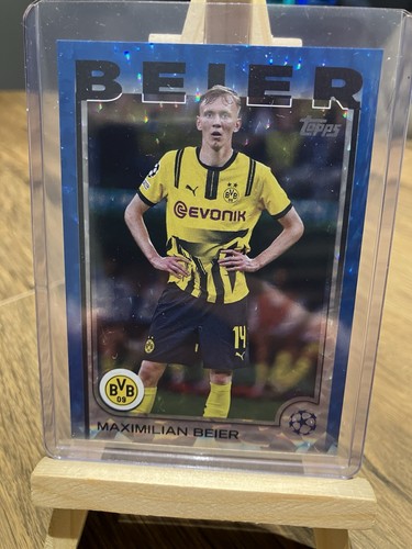 Maximilian Beier 2024 Topps UEFA Club Competitions Icy Blue /75
