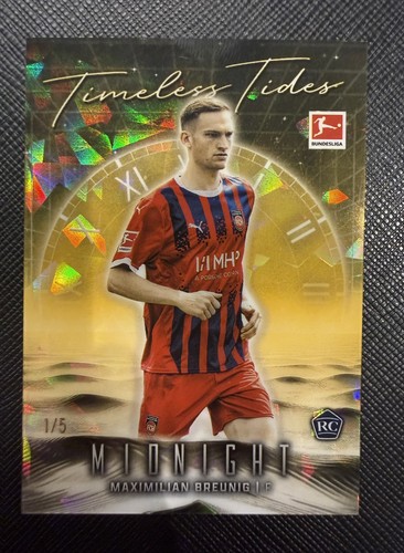 Maximilian Breunig 2024 Topps Midnight Bundesliga Gold 1/5