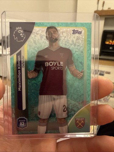 Maximilian Kilman 2026 Topps Premier League Aqua Sparkle /499