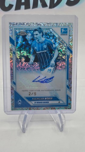 Maximilian Wöber 2025 Topps Chrome Bundesliga Frozen Fractal /5