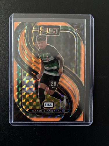 Maximiliano Araujo 2024 Panini Select FIFA Naranja Fluorescente /125