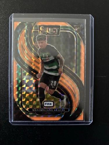 Maximiliano Araujo 2024 Panini Select FIFA Orange Fluorescent /125