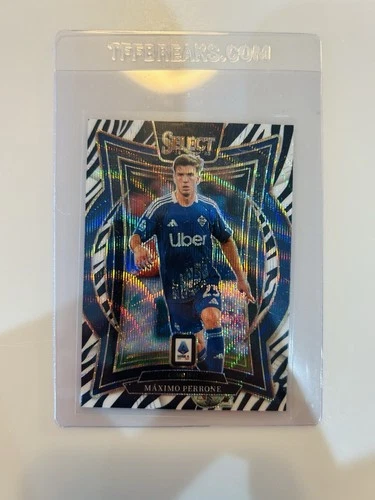 Maximo Perrone 2024 Panini Select Serie A Zebra