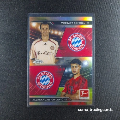 Mehmet Scholl / Aleksandar Pavlovic 2024 Topps Chrome Bundesliga