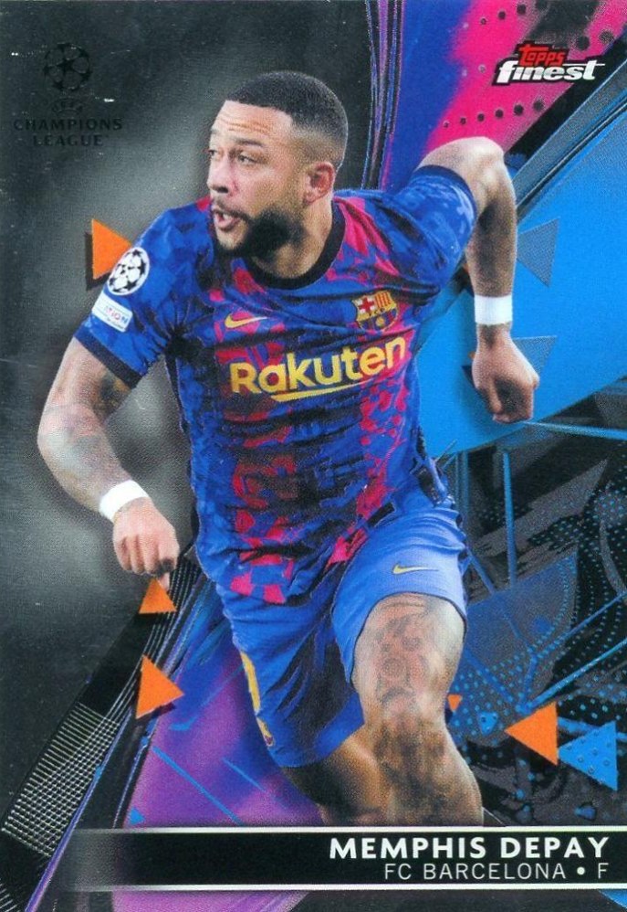 Memphis Depay 2021 Topps Finest UEFA 15