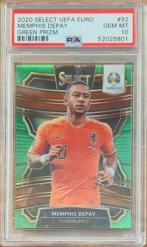 Memphis Depay 2020 Panini Select Green Prizm /5