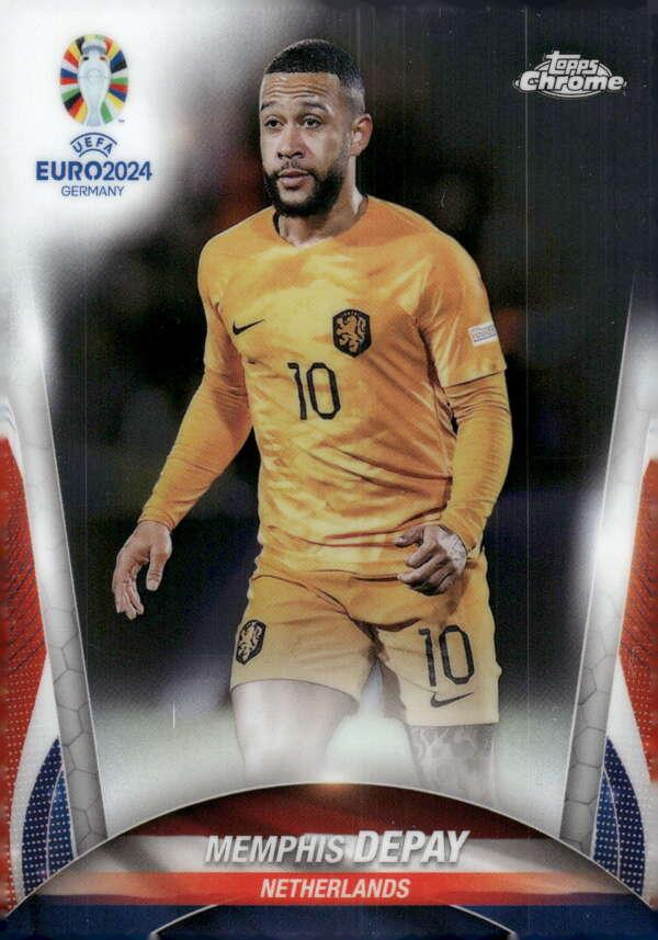 Memphis Depay 2024 Topps Chrome UEFA EURO