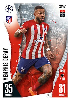 Memphis Depay 2023 Topps Match Attax UEFA Club Competitions