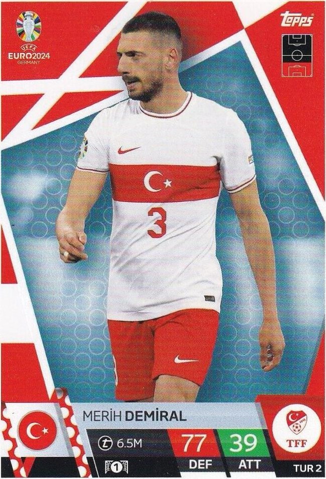 Merih Demiral 2024 Topps Match Attax UEFA EURO