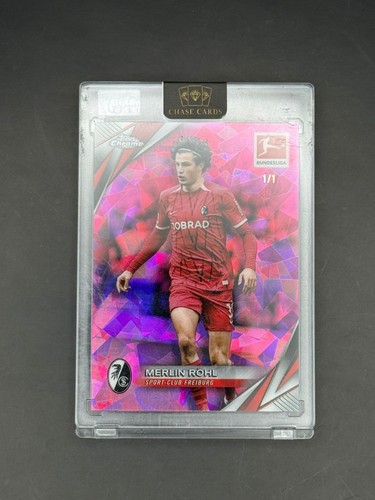 Merlin Röhl 2024 Topps Chrome Bundesliga Sapphire Padparadscha 1/1