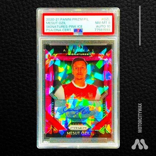 Mesut Ozil 2020 Panini Prizm Premier League Pink Ice