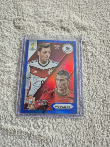 Mesut Özil & Cristiano Ronaldo 2014 Panini Prizm World Cup Blue /199