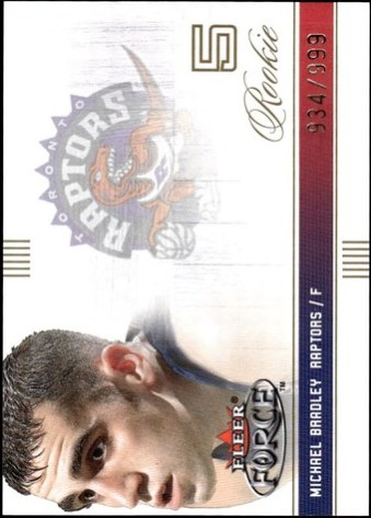 Michael Bradley 2001 Fleer Force /999