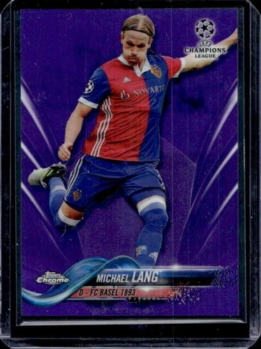 Michael Lang 2017 Topps Chrome UEFA Purple Refractor /250