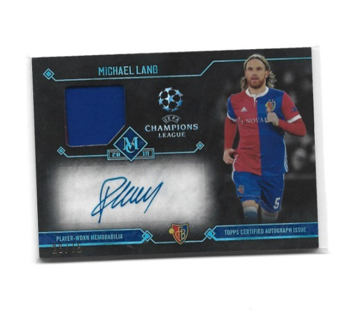 Michael Lang 2017 Topps Museum Sapphire /75