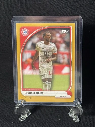 Michael Olise 2025 Topps Bayern Monaco Gold /50