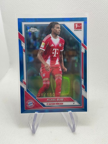 Michael Olise 2025 Topps Bundesliga Chrome Blue Lava /150