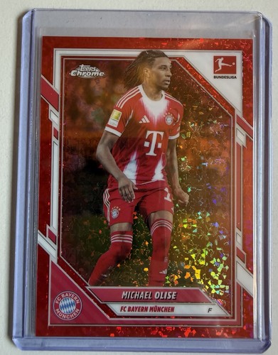 Michael Olise 2025 Topps Bundesliga Chrome Red 1/5
