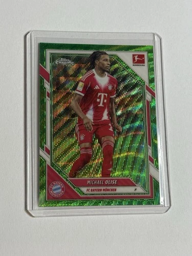 Michael Olise 2025 Topps Bundesliga Cromo Green Wave /99