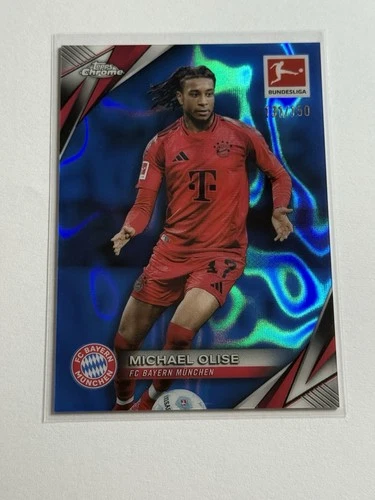 Michael Olise 2024 Topps Bundesliga Cromo Lava Azul /150