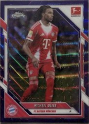 Michael Olise 2025 Topps Chrome Purple Checker Refractor /75