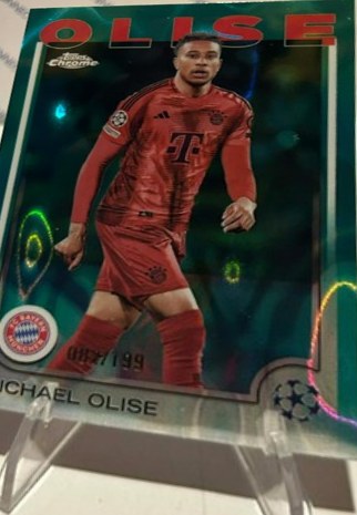 Michael Olise 2025 Topps Chrome Aqua /199