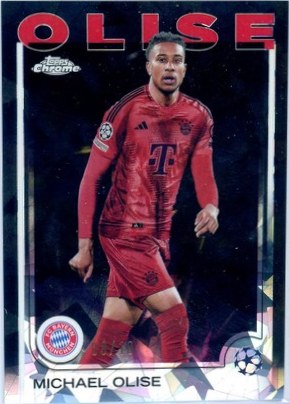 Michael Olise 2024 Topps Chrome Black Refractor /10