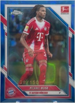 Michael Olise 2025 Topps Chrome Blue Lava /150