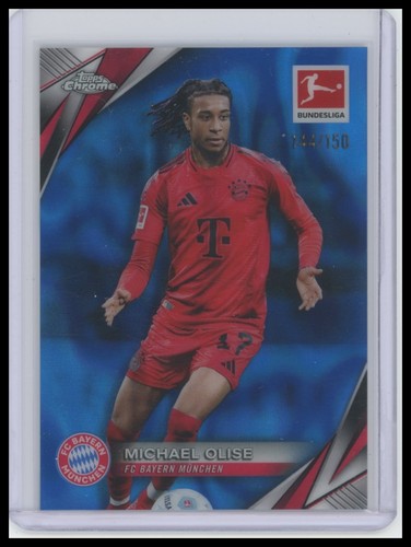 Michael Olise 2024 Topps Chrome Blue Lava /150