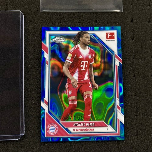 Michael Olise 2025 Topps Chrome Blue Lava /150