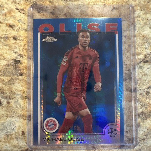 Michael Olise 2024 Topps Chrome Blue Prizm /150
