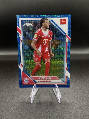 Michael Olise 2025 Topps Chrome Blue Wave /150