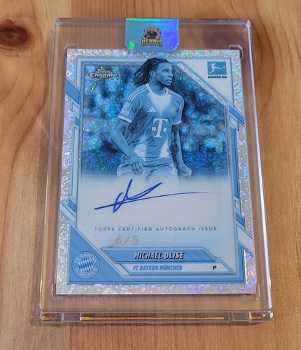 Michael Olise 2025 Topps Chrome Bundesliga Frozen Refractor /5